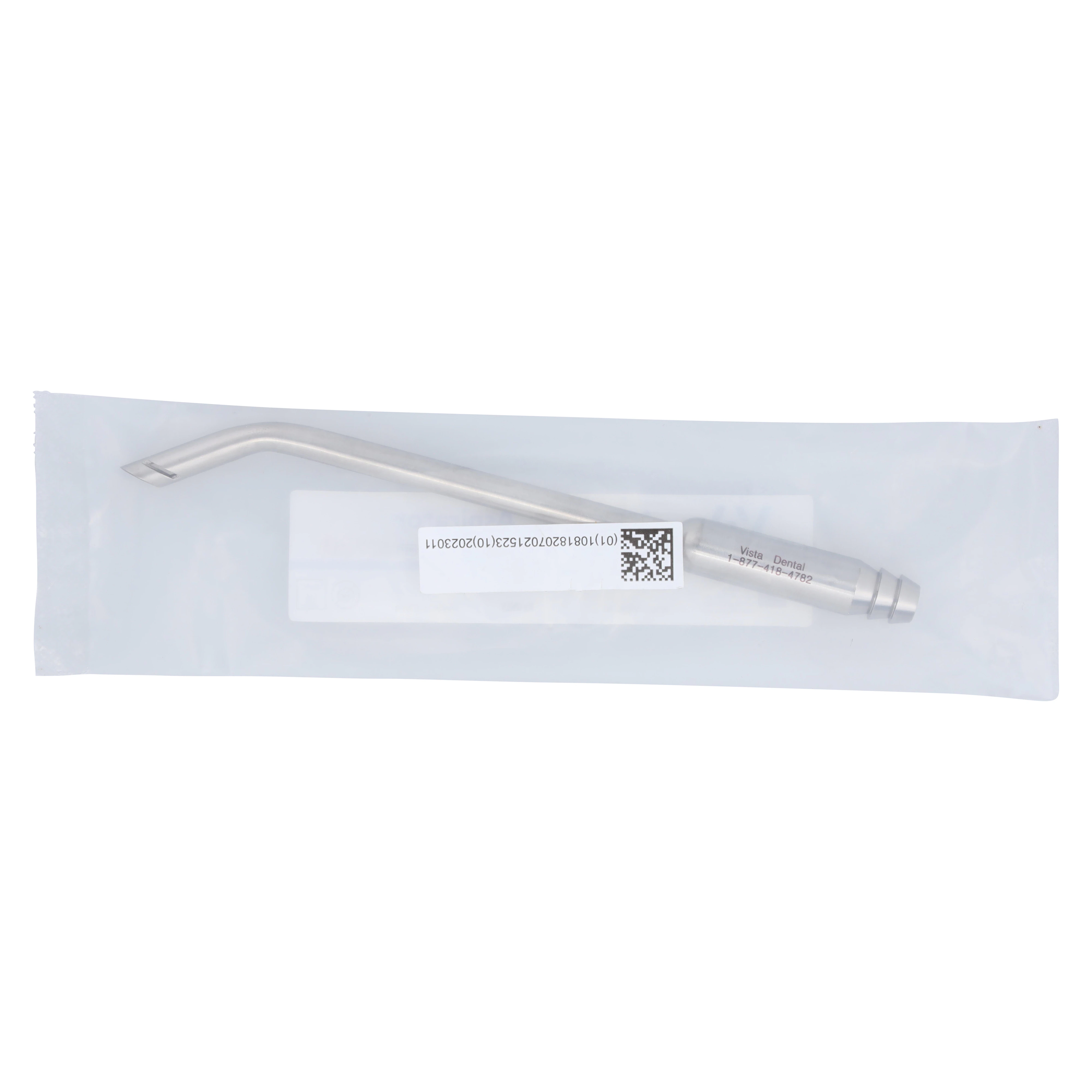 Vista Apex High Volume Aspirator (HVE) Tip, 5.5 mm x 6.5 mm Opening, Vented Tissue Slots, 6" Length, 46RSA Style, 1/Pkg