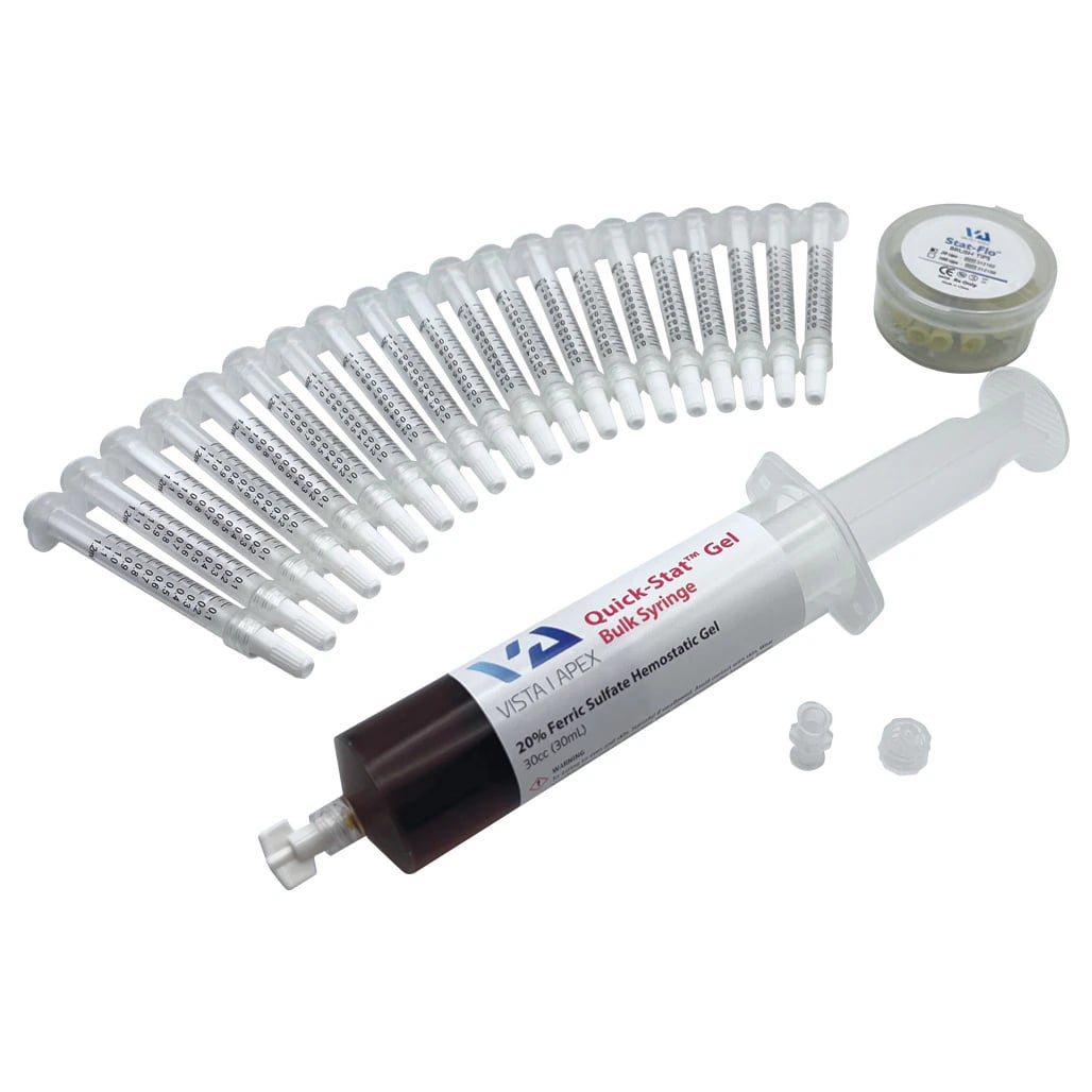 Quick-Stat FS Hemostatic Gel, 20% Ferric Sulfate, Bulk Syringe Kit, 30 mL, 1/Pk, 503550
