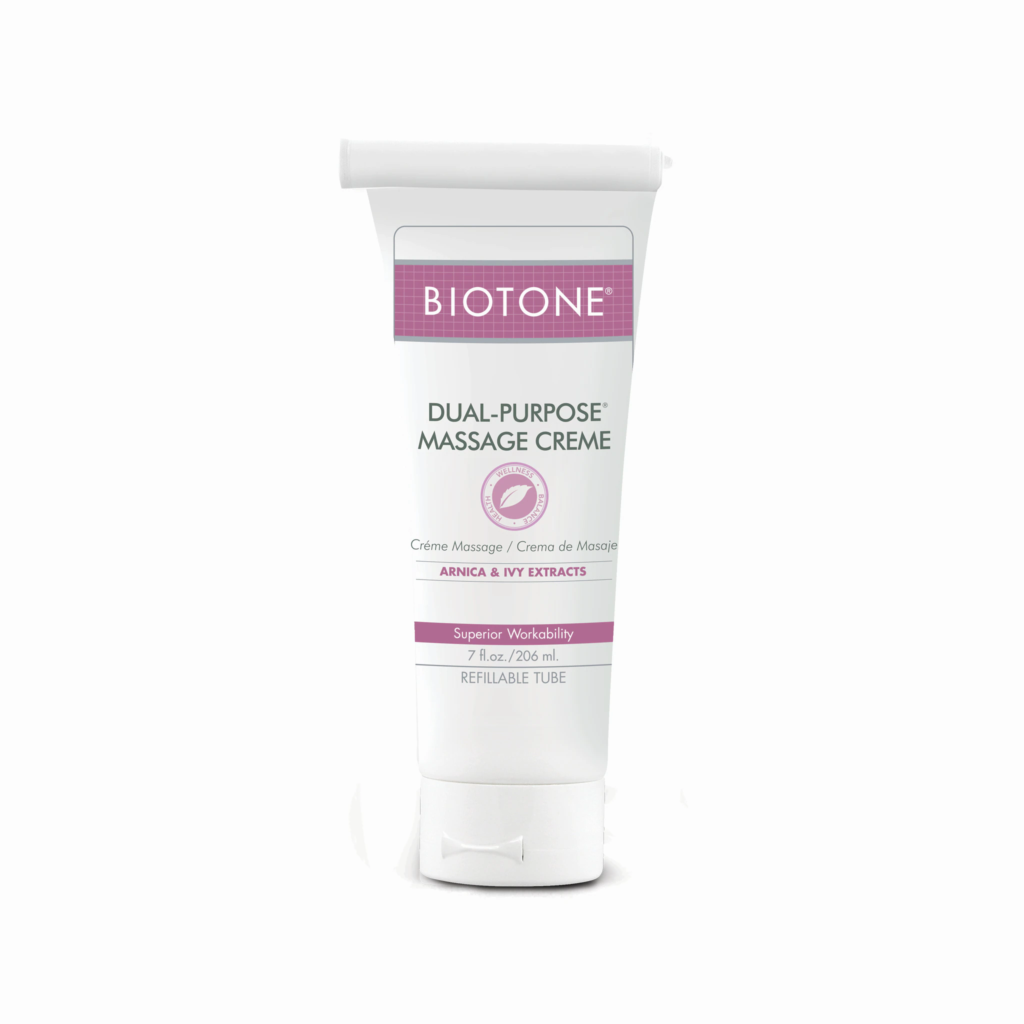 Biotone Dual-Purpose Massage Cream, Unscented, Paraben Free, 7 oz