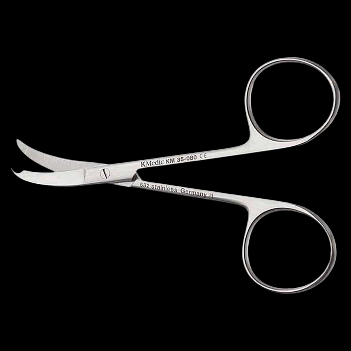 Pilling Surgical Shortbent Suture Scissors, Curved, 3-1/2", Stainless Steel, Non-Sterile