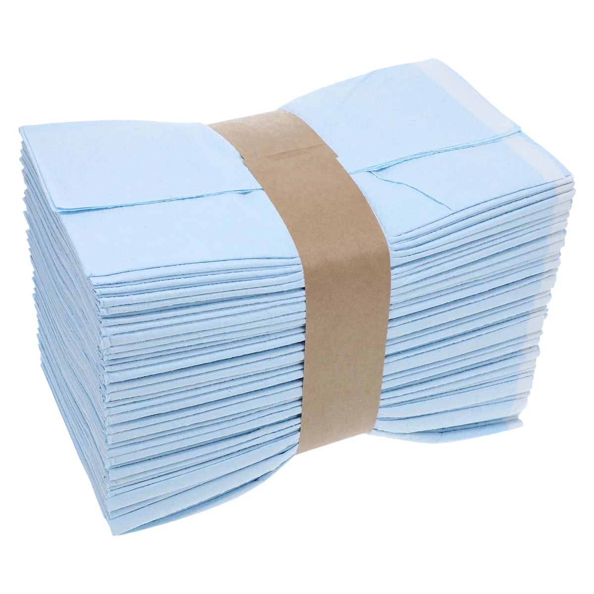 Graham Medical Flat Sheet Fanfold T/P/T Heavyweight, Non-Sterile, 40 in x 84 in, Blue, 48/Case