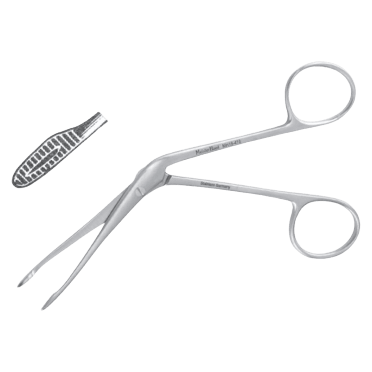 Miltex Meister-Hand Hartman Dressing Forceps, 5", Serrated, Stainless Steel