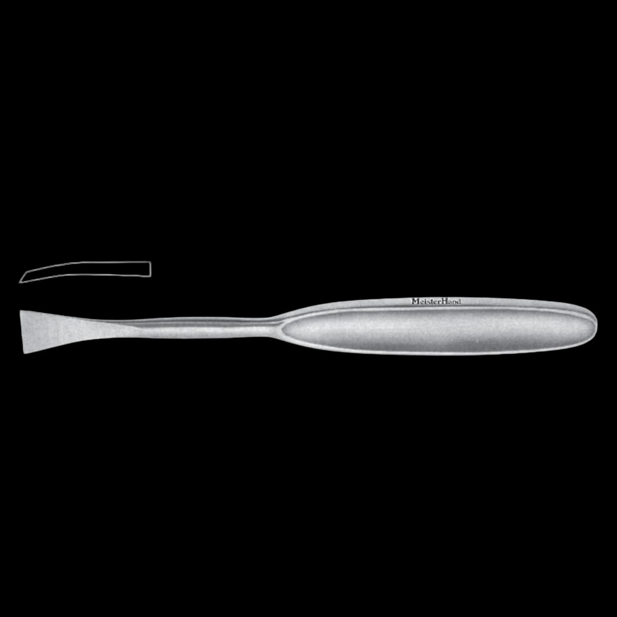 Miltex Meister-Hand Langenbeck Periosteal Elevator, 7-1/2" Wide, Stainless Steel, Autoclavable, Reusable