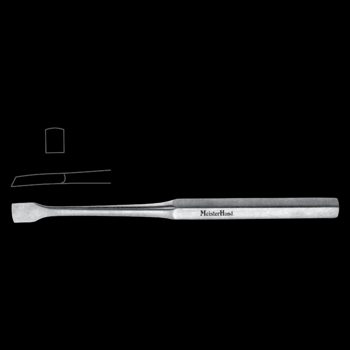Meister-Hand Key Periosteal Elevator, 7-1/2" Stainless Steel, Autoclavable, Reusable