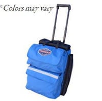 Thomas Transport Packs ALS Ultra Roller Bag, 22x14x7", Black, with IV Pouch, Oxygen Strap, Pocket, and Drug Box