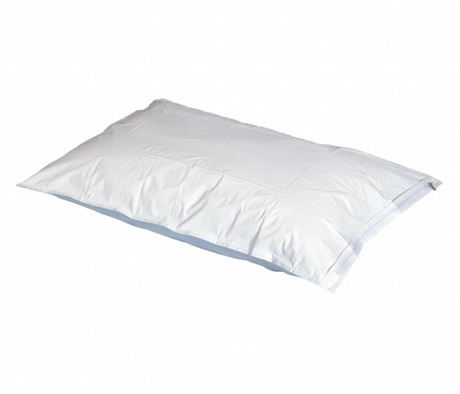 Pillow Cover Vinyl with Zipper, Reusable, 21 in x 27 in, White