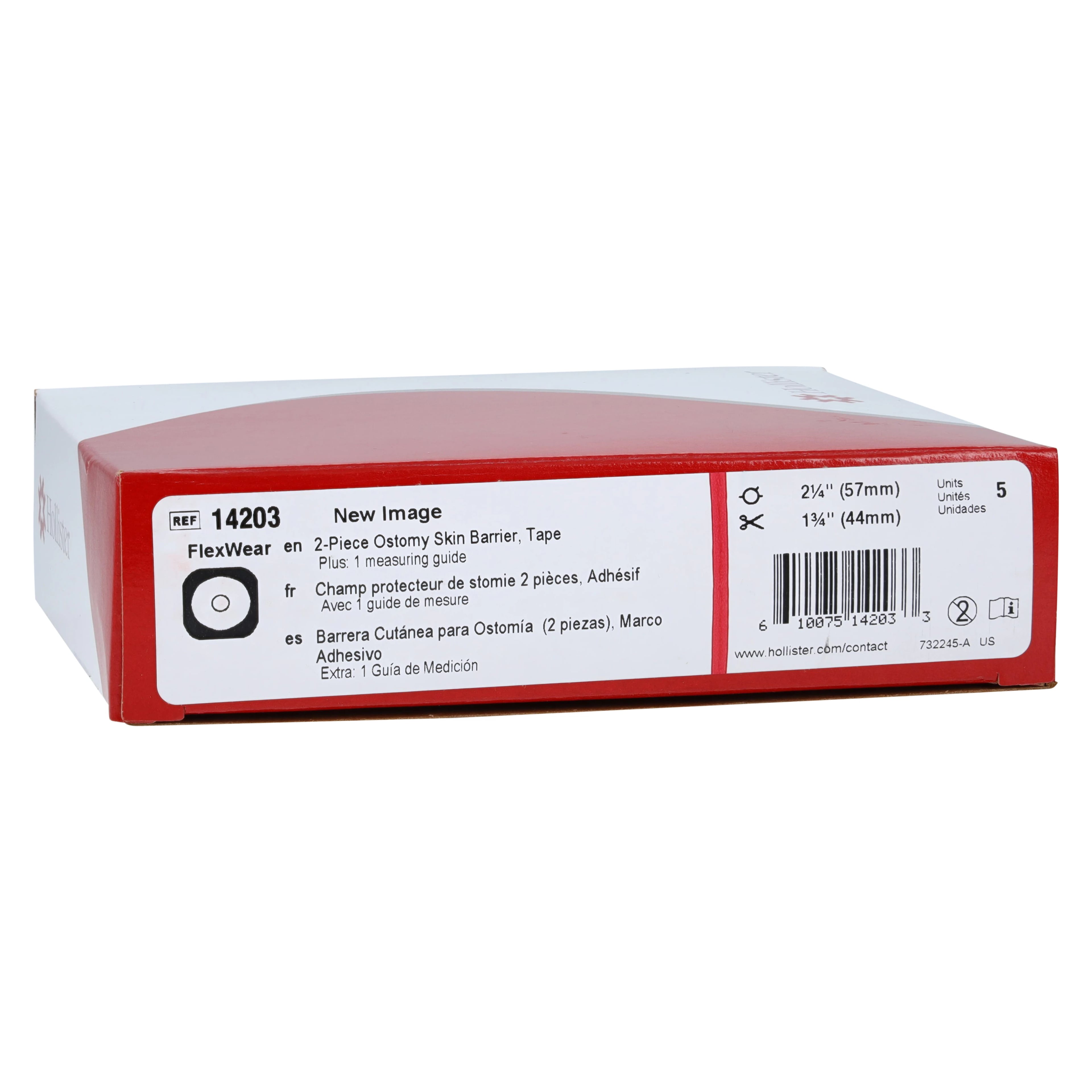 Hollister New Image 2-Piece Skin Barrier Flange, Red, Cut-to-Fit