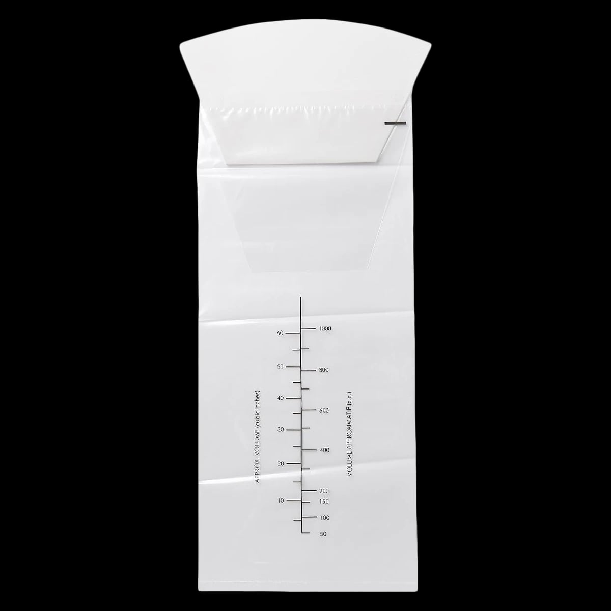 Medline Emesis Bag with Graduations, 15 x 6.5 x 4.5 Inches, Clear Plastic with Cardboard Rim, Non-Sterile, 500/Case