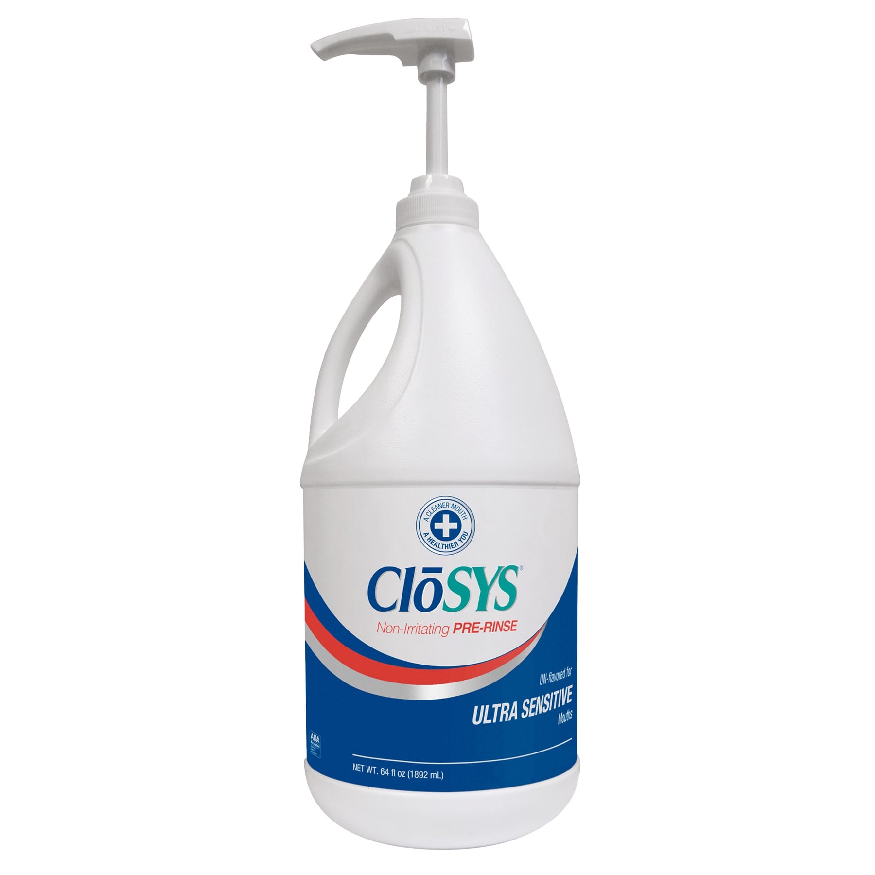 CloSYS Ultra Sensitive Unflavored Oral Health Rinse, 64 oz, 4/Case, 2C-1G-4M