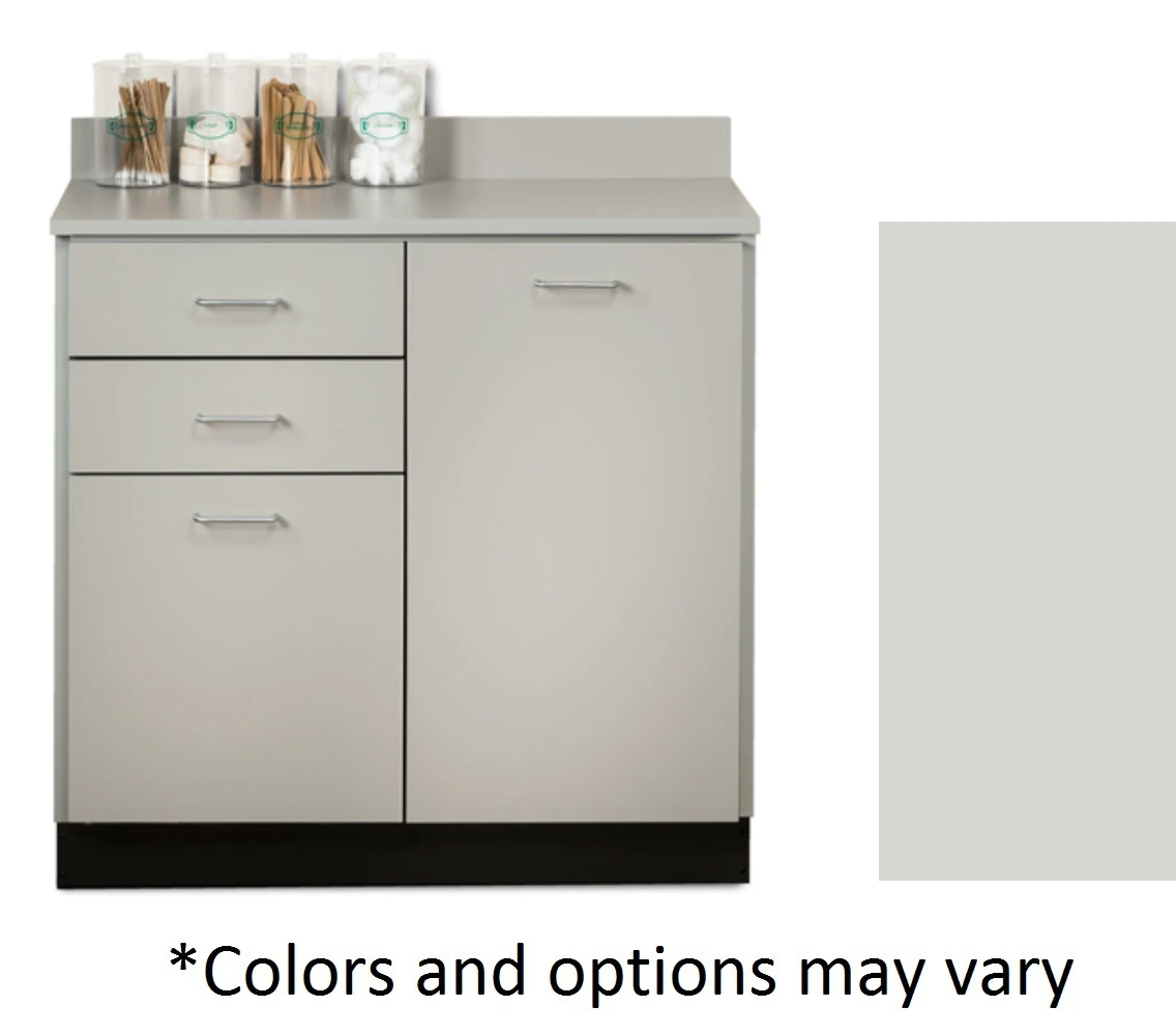 Clinton Industries Base Cabinet, 2 Drawers & 2 Doors, Laminate Finish