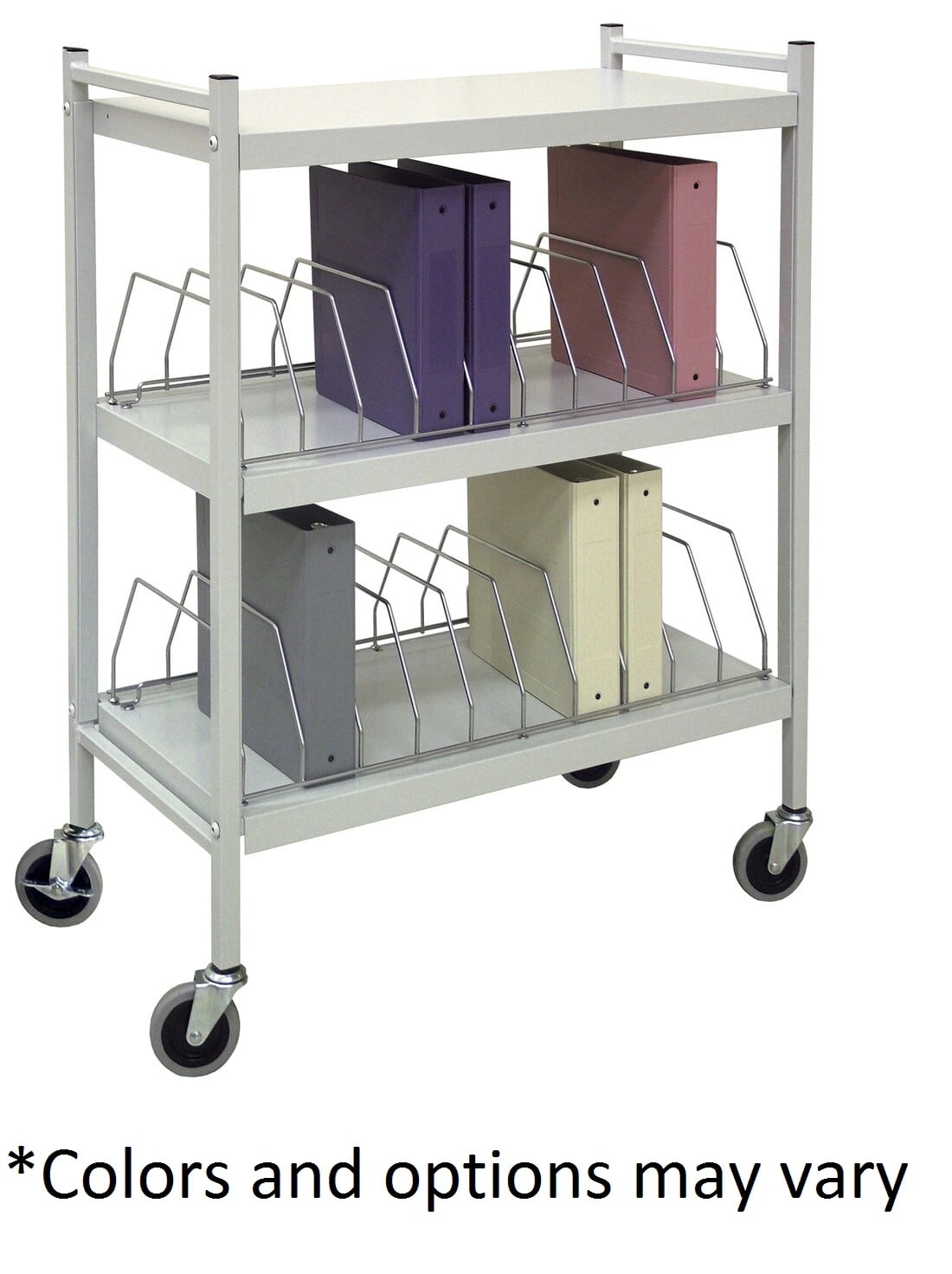 Omnimed Omnicart Vertical Chart Rack with Caster Base, 43-3/4 x 34-1/2 x 17 inches
