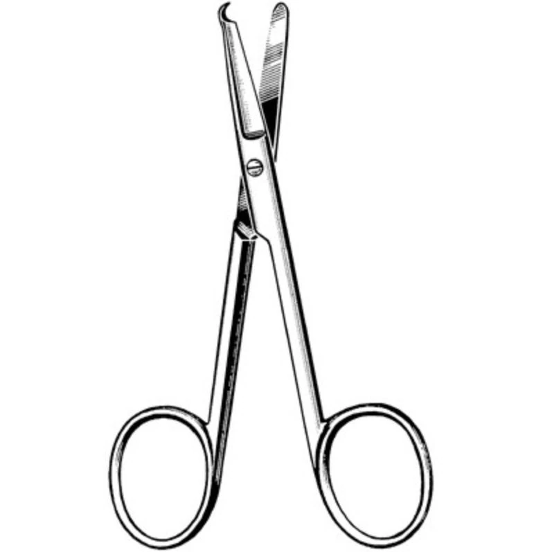 Sklar Surgi-OR Littauer Stitch Scissors, Straight, 5-1/2", Stainless Steel, Non-Sterile, Reusable, Each