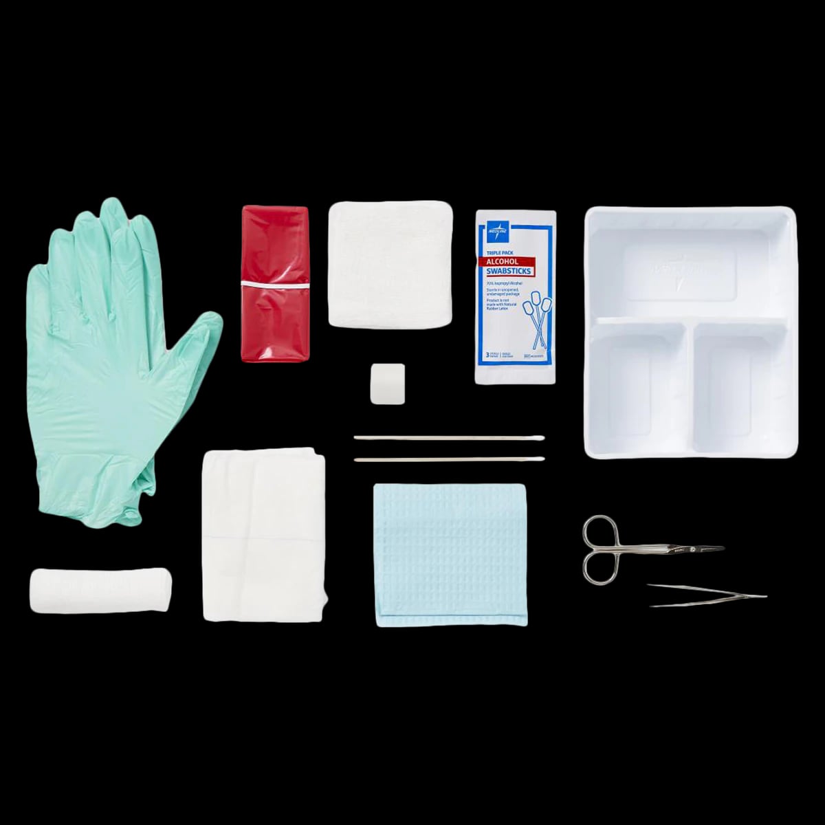 Medline Dressing Change Tray, Sterile