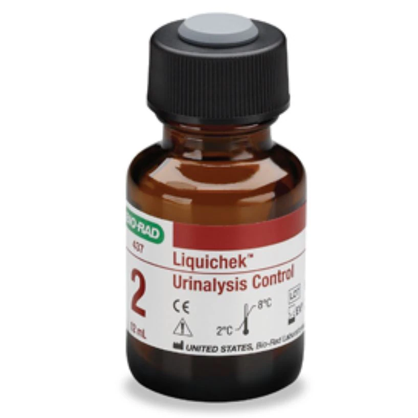 Bio-Rad Liquichek Urine Level 2 Control for Dipstick/Microscopy Tests, 12 x 12 mL, 12/Box