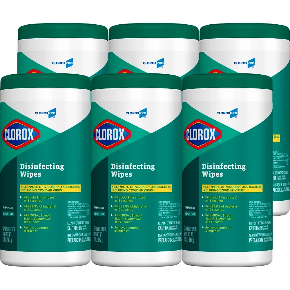Clorox Disinfecting Wipes, Fresh Scent, 75 Count, 01KEZKNP6KZZBRP69AQM2XA0EE