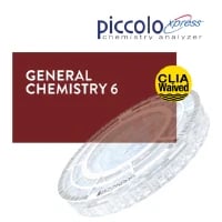 Abaxis Piccolo Xpress General Chemistry 6 Reagent Disc, CLIA Waived, 10/Box