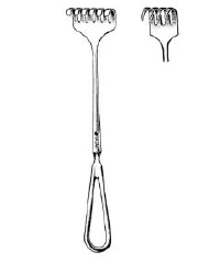 Sklar Instruments Volkman Retractor, 4-Prong Sharp, 4-1/2"