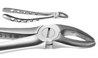 A. Titan Instruments X-Trac Upper Universal/1st Molar Extraction Forceps, Serrated, Size 0700, Stainless Steel, 1/Pk