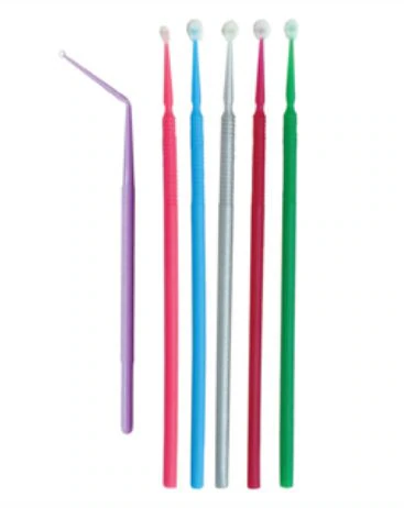 Vista Apex Micro Applicator Brushes, Ultra-Fine 0.5 mm, Lavender, 100/Pk, 320805