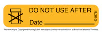 Precision Dynamics Warning Labels, Do Not Use After Date, Paper, 1/2" x 500", 1000/Box