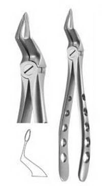 A. Titan Instruments X-TRAC Upper Root Tip Forceps, Size 5115, Stainless Steel, 1 Each