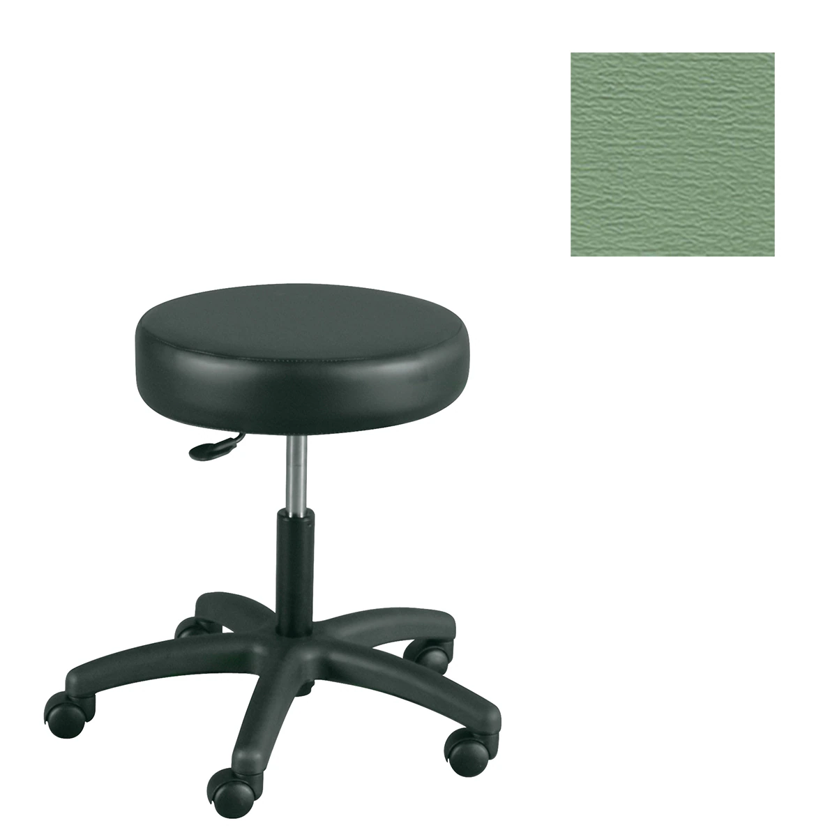 Winco Mfg Task Stool with Gas Lift, Moss Green, 250 lb Capacity
