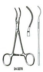 Miltex-Integra Cooley Spoon Shaped Clamp, 5-1/2" Stainless Steel, Autoclavable, Reusable