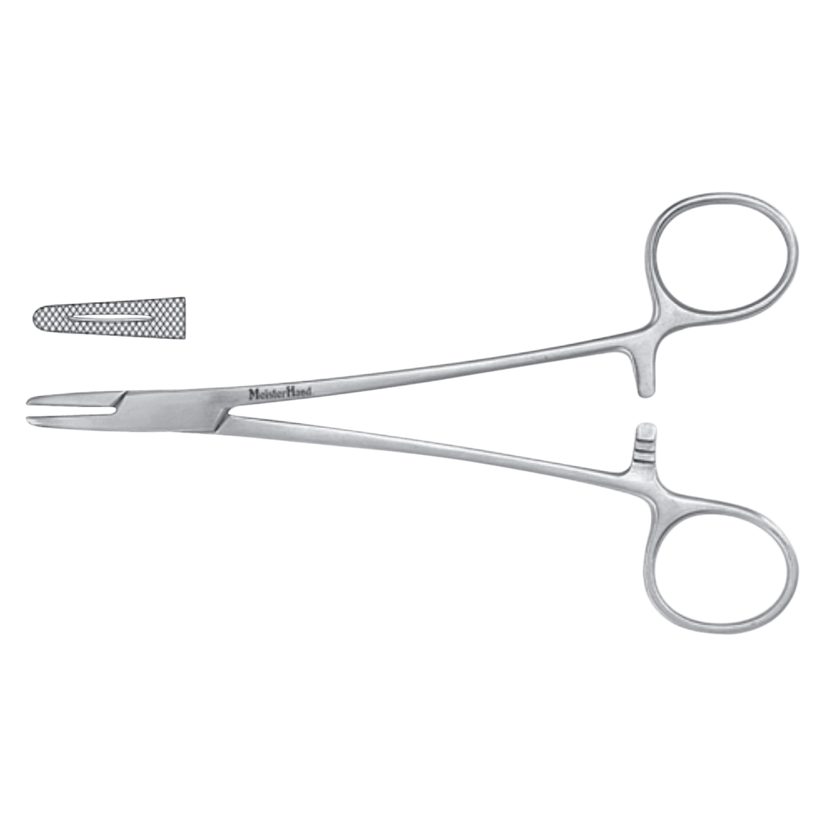 Meister-Hand Mayo-Hegar Needle Holder, Serrated Jaw, 7", Tungsten Carbide, Each