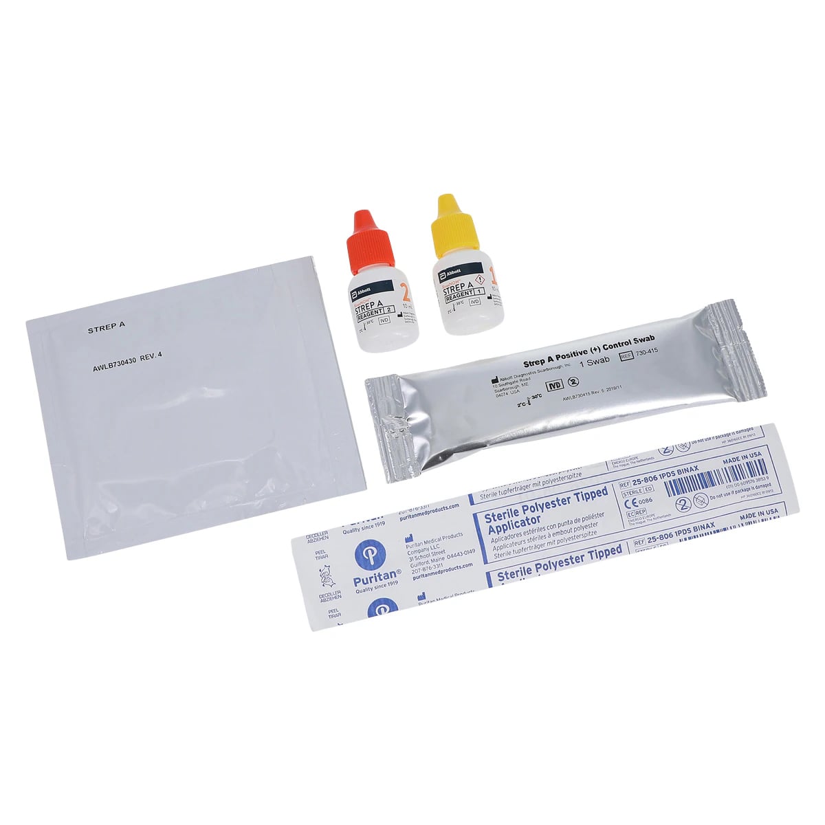 BinaxNOW Strep A Test Kit, CLIA Waived, 25 Tests/Kit
