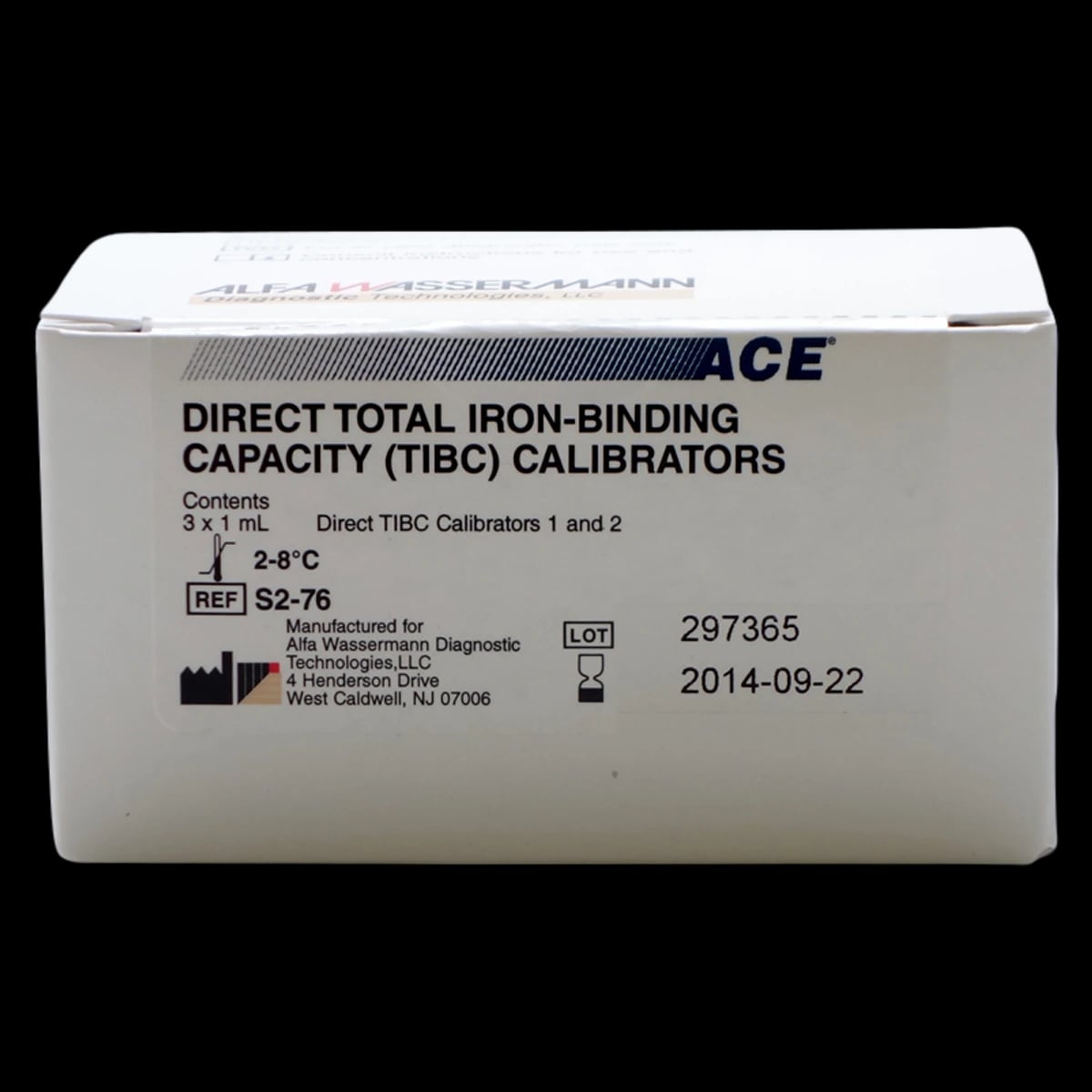 ACE Direct TIBC Calibrator for Analyzer, Lyophilized, 6 x 1 mL, 6/Kit
