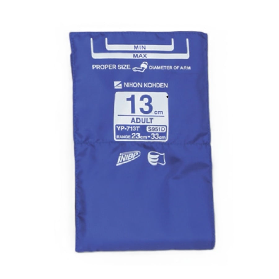 W.A. Baum iNIBP Blood Pressure Cuff for Monitor, Adult, Blue, Latex-Free, Each