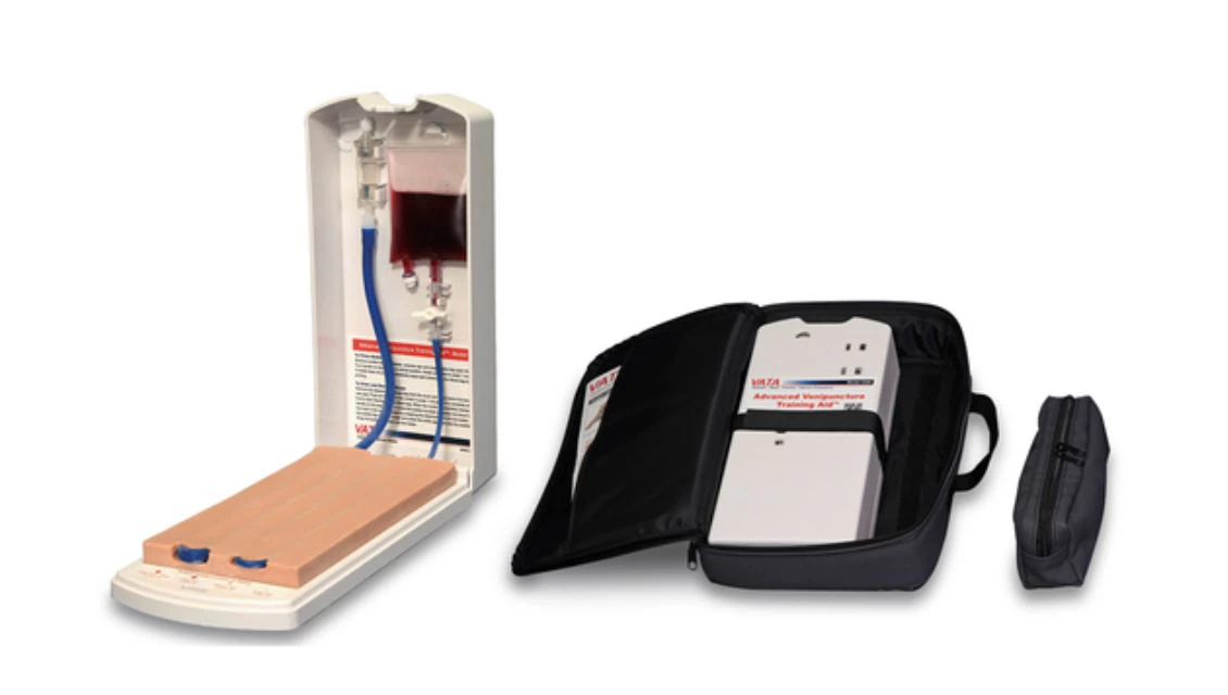 Nasco Healthcare Venipuncture AID with Case, Four-Vein Simulator, 12 x 5-1/4 x 1-1/4 in