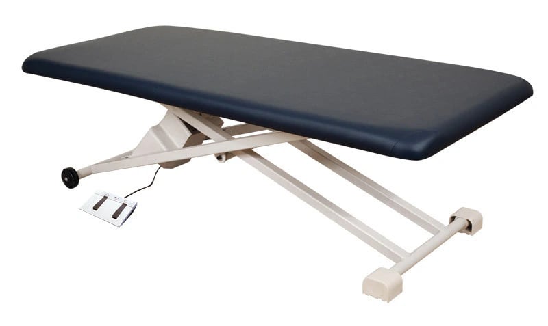 Oakworks PT400 Physical Therapy Table with 2 Foot Controls, Blue Grass, 550 lb Capacity