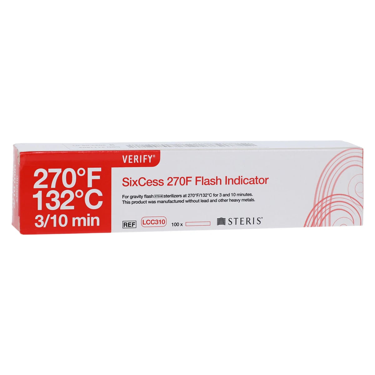 Steris Verify SixCess Flash Indicator Strip, 100/Box