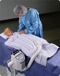 Gentherm Medical Warming Blanket, Pediatric, White/Blue, 56" x 40"