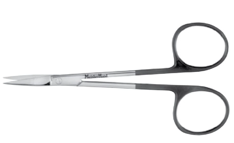 Integra Miltex Iris Scissors, 4-5/8" Straight, SuperCut, Stainless Steel, 1/Pk
