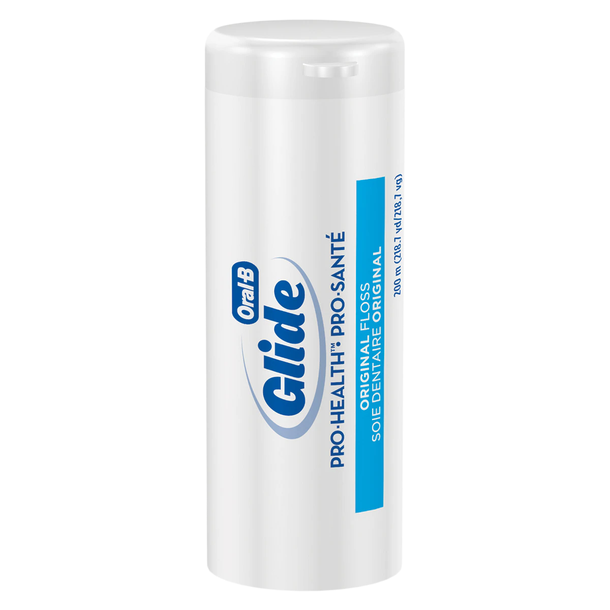 Oral-B Glide Pro-Health Original Floss, Unwaxed, 200 Meters, Vial Dispenser