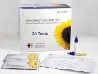 Hemosure iFOB Immunological Fecal Occult Blood Test Kit, Home Mailer Prepacked, 20 Tests/Box