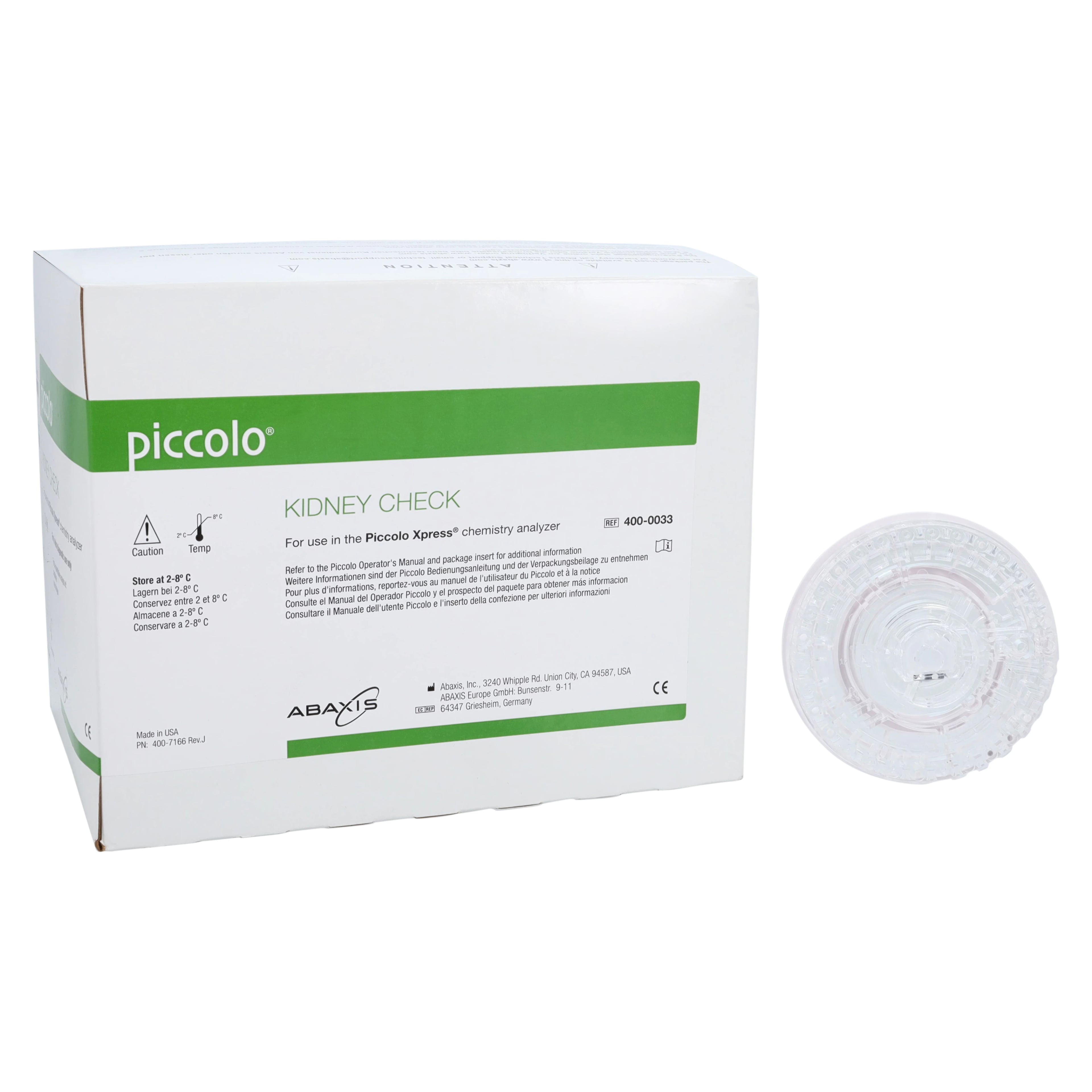 Abaxis Piccolo Xpress Kidney Check Rotor, 10/Box