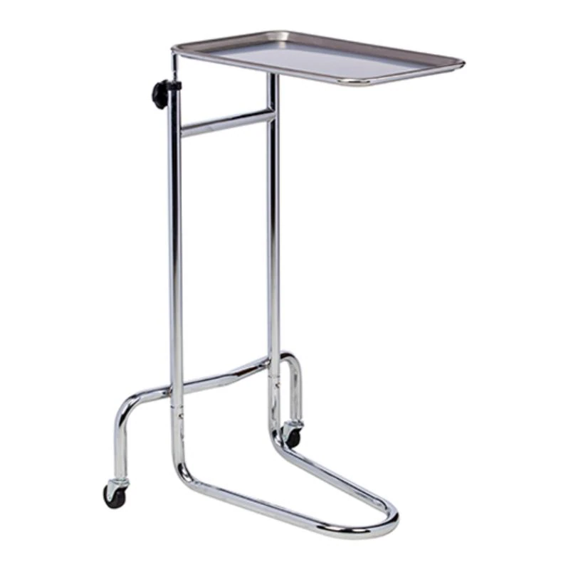 Clinton Industries Surgical Mayo Stand, 2-Wheel, Chrome