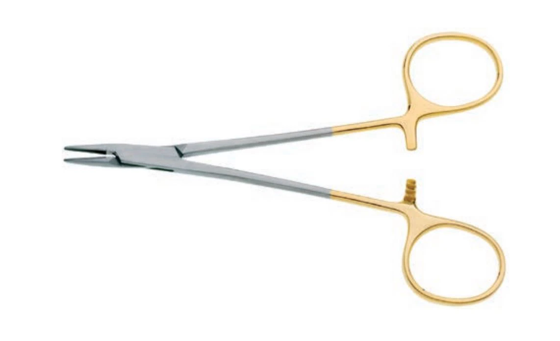 Halsey Needle Holder, 5-1/8" Tungsten Carbide, Each