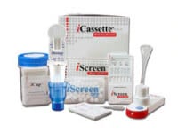 iCassette Drug Screen Test Kit, Moderately Complex, 6 Panel (COC/THC/API/AMP/MAMP/BZO), 25/Box