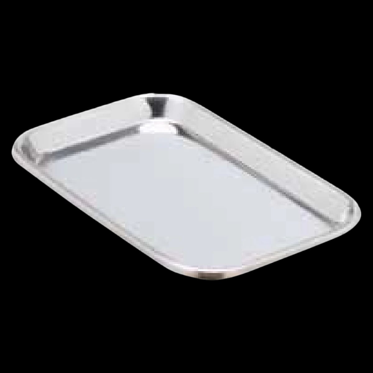 Miltex-Integra Stainless Steel Instrument Tray, 21-11/32" x 16-7/16" x 7/8", Rolled Edge, Each