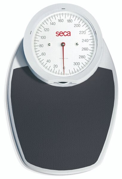 Seca Mechanical Floor Scale, Adult/Pediatric, 320 lb / 150 kg Capacity, Dial Display, Lbs & Kilos