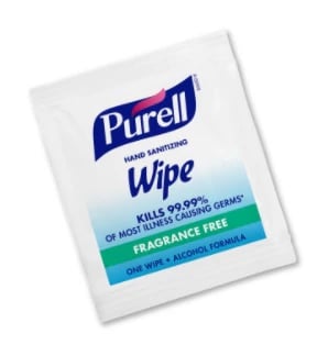 Purell Hand Sanitizing Wipes, Alcohol Formula, 62% Ethyl Alcohol, 4000 Individually Wrapped Wipes, Bulk Case