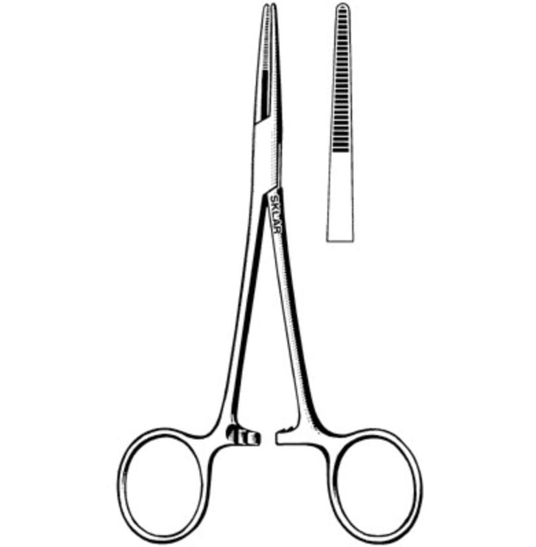 Sklar Kelly Forceps, Straight, 5-1/2" Stainless Steel, Each