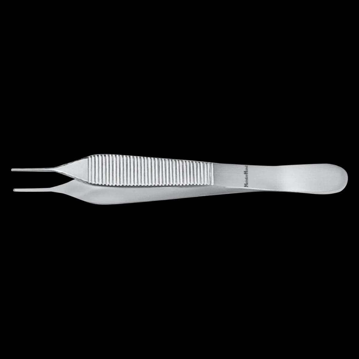Miltex Meister-Hand Adson Tissue Forceps, Delicate, Straight, 4-3/4" (4.75"), 2x3 Teeth, Stainless Steel, Autoclavable, Each