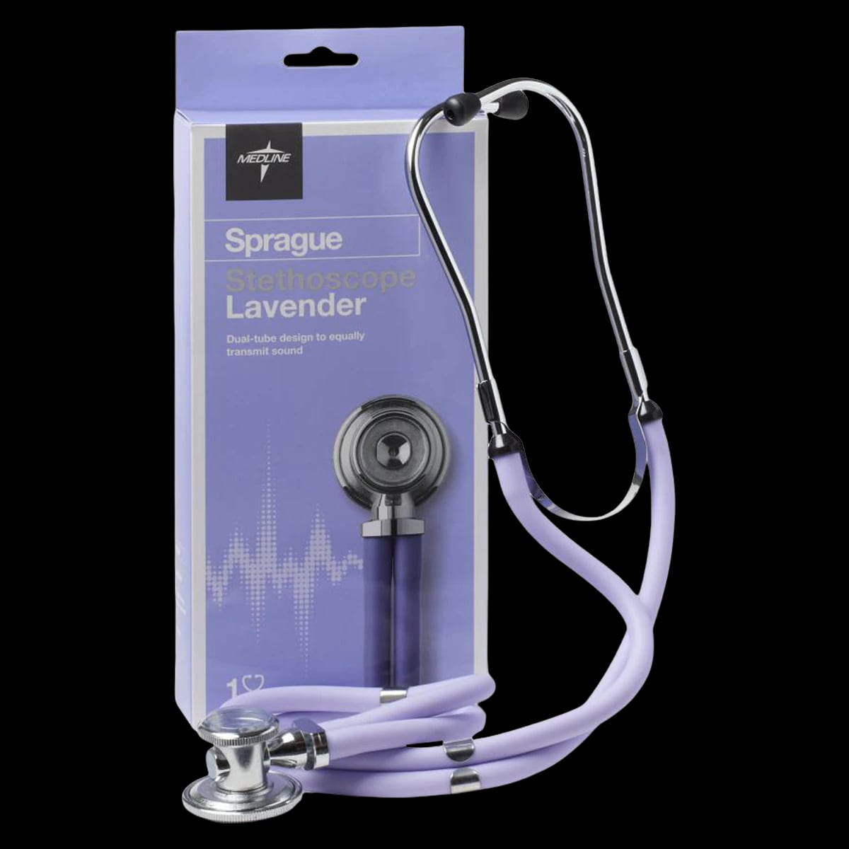 Medline Sprague Rappaport Stethoscope, Lavender, 1 Each