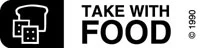 Precision Dynamics Pharm Label: Take with Food, White/Black, 1-9/16" x 3/8", 1000/Box