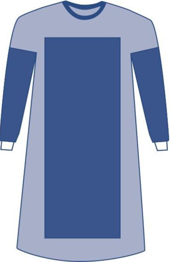 Medline Eclipse Disposable Surgical Gown, Reinforced Poly/SMS Fabric, X-Large, Sterile with Towel, 30/Case